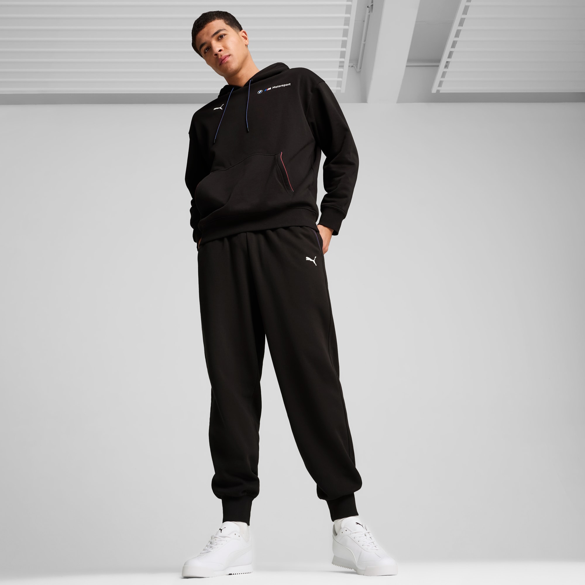 BMW M Motorsport ESS Men s Fleece Hoodie PUMA Black PUMA Exclusion List PUMA